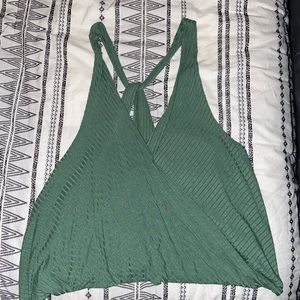 Free People Green Tank Top